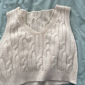 Shein cropped sweater vest